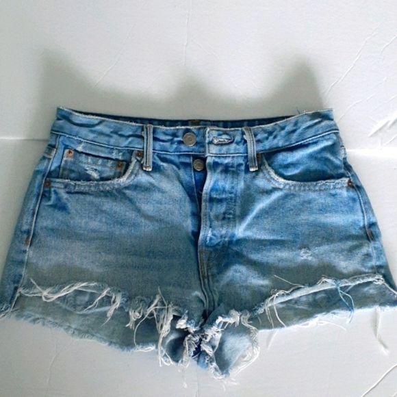 GRLFRND Girlfriend Cindy High-Rise Denim Shorts Size 25 - Picture 2 of 15